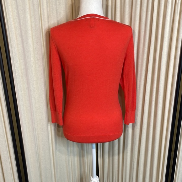 EUC- BANANA REPUBLIC ORANGE REDISH SOFT CARDIGAN SIZE SMALL - Picture 6 of 11